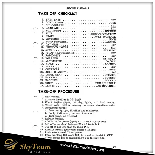 Takeoff Checklist