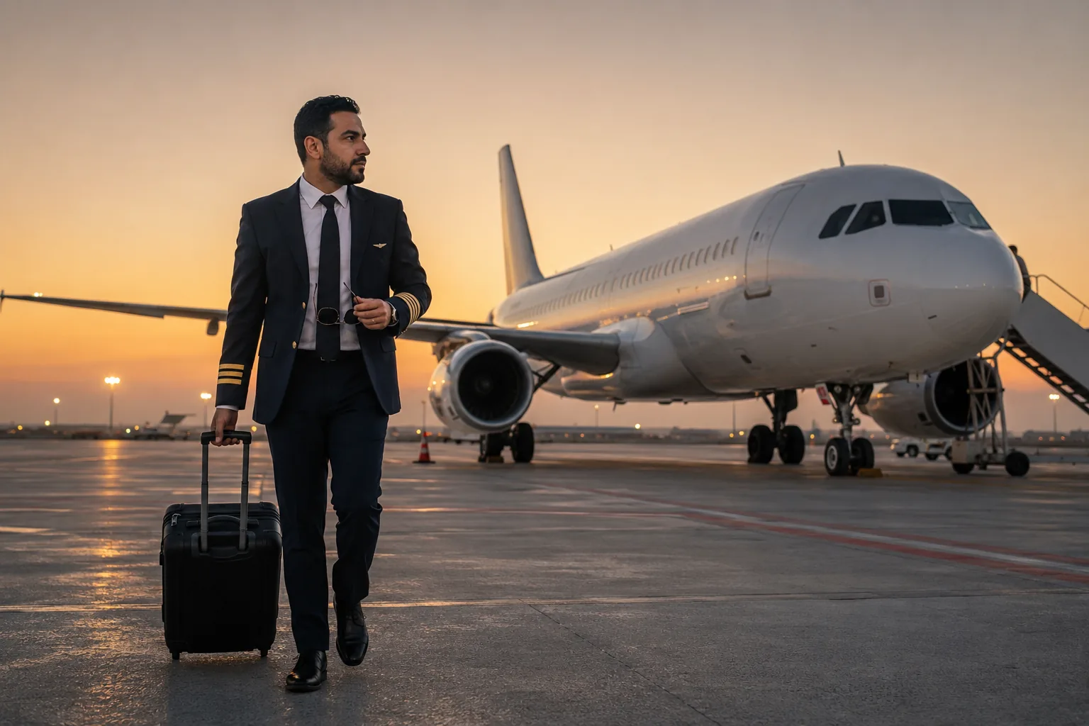 راتب الطيار في السعودية مساعد طيار وكابتن