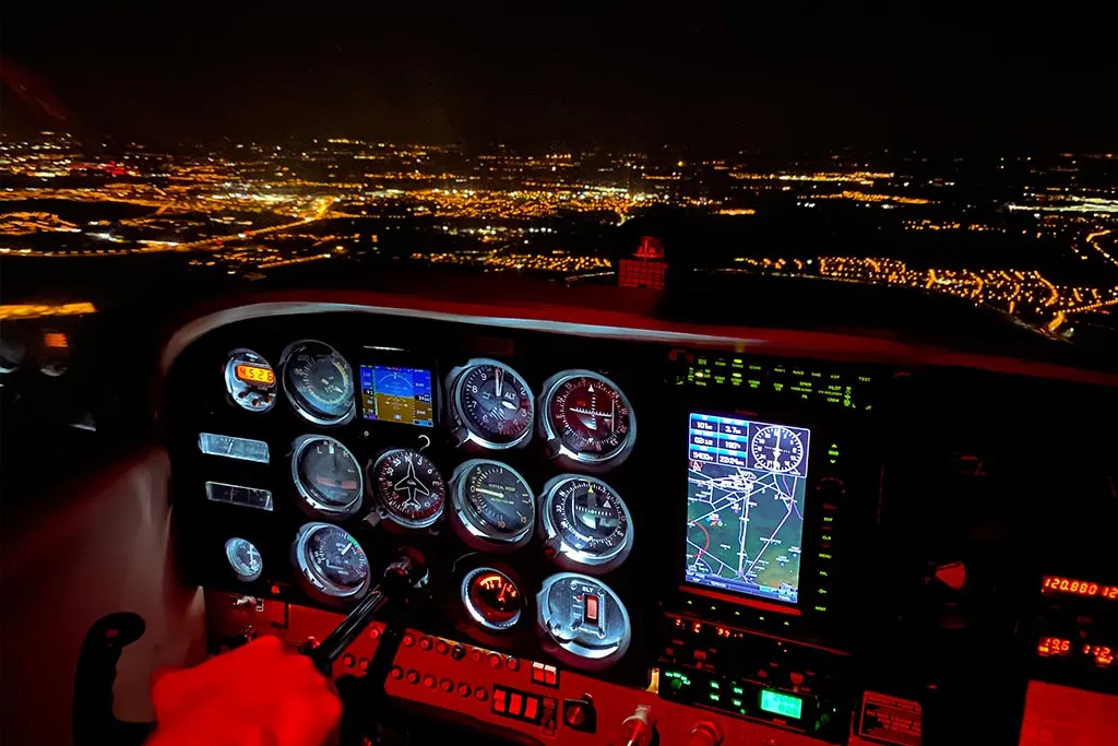 Aircraft flying at night