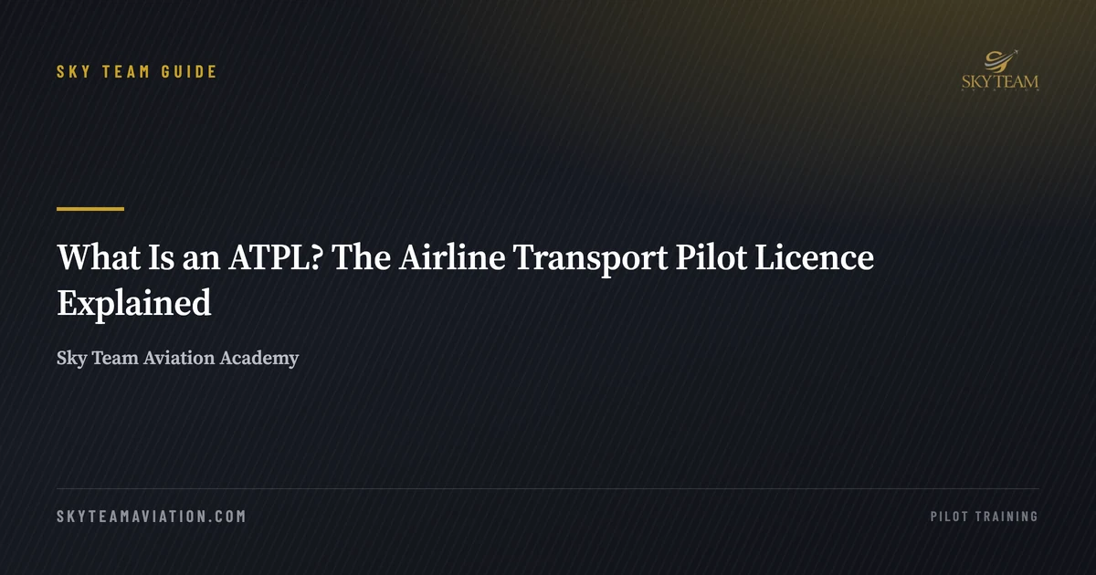 What Is an ATPL? The Airline Transport Pilot Licence Explained
